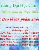 Đề tài: Bao bì sản phẩm nước tương