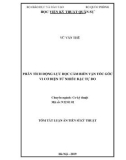 Tóm tắt Luận án tiến sĩ Kỹ thuật: Phân tích động lực học cảm biến vận tốc góc vi cơ điện tử nhiều bậc tự do