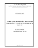 Tóm tắt luận văn Thạc sĩ: Thơ Khuynh hướng điền viên sơn thủy Việt Nam thế kỷ XV – XVI nhìn từ góc độ đặc trưng thẩm mỹ