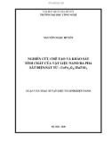 Luận văn Thạc sĩ Vật liệu và linh kiện nano: Nghiên cứu chế tạo và khảo sát tính chất của vật liệu nano đa pha sắt điện/ sắt từ - CoFe2O4/BaTiO3