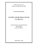 Luận văn Thạc sĩ Văn học Việt Nam: Văn hóa Nam Bộ trong truyện của Phi Vân