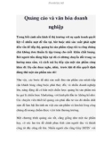 Quảng cáo và văn hóa doanh nghiệp