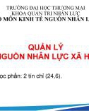 Bài giảng Quản lý nguồn nhân lực xã hội - Chương 0: Giới thiệu học phần