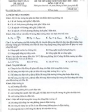Đề thi giữa học kì 2 môn Vật lí lớp 11 năm 2023-2024 - Trường THPT Dĩ An, Bình Dương