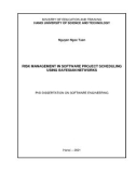 Phd dissertation on Software engineering: Risk management in software project scheduling using bayesian networks