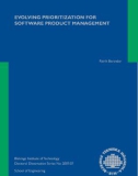 EVOLVING PRIORITIZATION FOR SOFTWARE PRODUCT MANAGEMENT