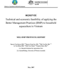 Nghiên cứu nông nghiệp: Technical and economic feasibility of applying the Better Management Practices (BMP) to household aquaculture in Vietnam - MS2