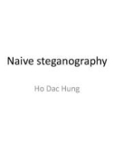 Lecture Steganography: Naive steganography - Ho Dac Hung