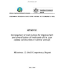 Nghiên cứu nông nghiệp: Development of clam culture for improvement and diversification of livelihoods of the poor coastal communities in Central Vietnam - Milestone 12 ’