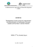 Báo cáo nghiên cứu: Collaboration for Agriculture & Rural Development: ’ Development of clam culture for improvement and diversification of livelihoods of the poor coastal communities in Central Vietnam (MS04)