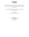 Master’s thesis of Education: What are Principals’ perspectives on situations that involve emotional work in their day-to-day lives and their perspectives on the role of emotional intelligence in the work that they do?