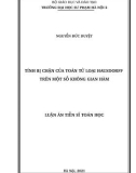 Luận án Tiến sĩ Toán học: Tính bị chặn của toán tử loại Hausdorff trên một số không gian hàm