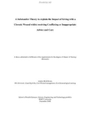 Master’s thesis of Nursing: A substantive theory to explain the impact of living with a chronic wound whilst receiving conflicting or inappropriate advice or care