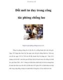 Đổi mới tư duy trong công tác phòng chống lao