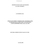 Doctoral dissertation of aquaculture: Effects of nitrite, temperature and hypercapnia on physiological processes and growth in clown knifefish (Chitala ornata, Gray 1831)