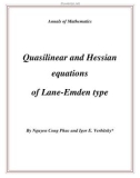 Đề tài Quasilinear and Hessian equations of Lane-Emden type 