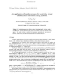 Báo cáo An application of random process for controlled object identification with traffic delay problem 