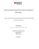 Master’s thesis of Business: Gender stereotyping and bullying in Australia: Experiences and strategies of female managers