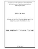 PHD thesis on Climate change: A study on climate change projection and climate analog in Southeast Asia