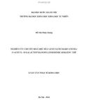 Luận văn Thạc sĩ Khoa học: Nghiên cứu chuyển hóa một số 3 acetylcoumarin 3- Acetylcoumarin (Tetra-O-Acetyl-β-D-Galactopyranosyl) Thiosemicarbazon thế