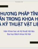 Bài giảng Phương pháp tính toán trong khoa học và kỹ thuật vật liệu: Tính toán trên ký hiệu toán học