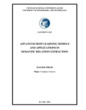 Luận án Tiến sĩ Khoa học máy tính: Advanced deep learning models and applications in semantic relation extraction