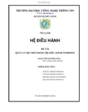 Tiểu luận: Quản lý bộ nhớ trong hệ điều hành windows