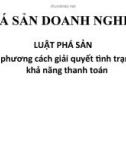 Luật phá sản - chương 5 - PHÁ SẢN DOANH NGHIỆP