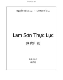 Tài liệu lịch sử: Lam Sơn thực lục