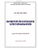 Luận văn Thạc sĩ Kinh tế: Hoàn thiện tổ chức công tác kế toán quản trị tại Công ty liên doanh bao bì United