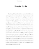 Hospice (kỳ 1)