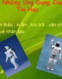 Những Ứng Dụng Của Tin Học