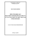 Luận văn Thạc sĩ Quản trị kinh doanh: Phân tích hiệu quả kinh doanh tại Công ty cổ phần Vận tải và Thuê tàu biển Việt Nam (Vitranschart)