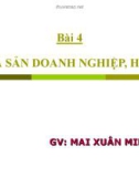 Bài giảng Bài 4: Phá sản doanh nghiệp, HTX - GV. Mai Xuân Minh