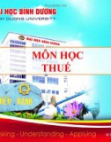 Bài giảng Thuế: Chương 0 - Trần Nguyễn Hương Mơ