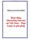 Luận văn Hoạt động Marketing Internet tại Việt Nam - Thực trạng và giải pháp 