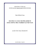 Luận văn Thạc sĩ Kinh tế: Nợ công và tăng trưởng kinh tế - Bằng chứng thực nghiệm tại Việt Nam - Phạm Thị Huyền Trang