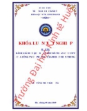 Khóa luận tốt nghiệp Quản trị kinh doanh: Đánh giá hiệu quả dự án khu đô thị An Cựu City của Công ty Cổ phần Đất Xanh Bắc Miền Trung