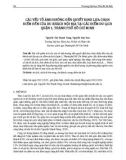 Các yếu tố ảnh hưởng đến quyết định lựa chọn điểm đến của du khách nội địa tại các điểm du lịch Quận 1, thành phố Hồ Chí Minh