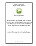 Luận văn Thạc sĩ Quản lý đất đai: Đánh giá thực trạng và đề xuất giải pháp nâng cao hiệu quả hoạt động của Chi nhánh Văn phòng đăng ký đất đai thành phố Hà Giang giai đoạn 2016 - 2018