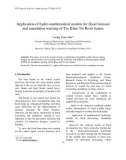 Báo cáo nghiên cứu khoa học: Application of hydro-mathematical models for flood forecast and inundation warning of Tra Khuc-Ve River basins