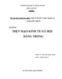 Đề tài: Diện mạo kinh tế - xã hội đàng trong