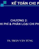 Kế toán chi phí- Phân loại chi phí