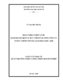 Luận văn Thạc sĩ Quản trị Công nghệ và Phát triển doanh nghiệp: Hoàn thiện chiến lược kinh doanh của Tổng công ty Cổ phần Bưu chính Viettel trong giai đoạn 2015 – 2020