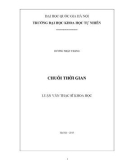 Luận văn Thạc sĩ Khoa học: Chuỗi thời gian