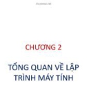 Bài giảng Cơ sở lập trình: Chương 2 - Tổng quan về lập trình máy tính