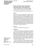 Growth characterization of sugarcane (Saccharum spp.) under salinity and drought stresses at the seedling stage