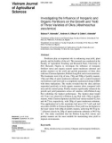 Investigating the influence of inorganic and organic fertilizers on the growth and yield of three varieties of Okra (Abelmoschus esculentus)