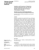 Isolation and screening of histamine-producing bacteria from the first six months of the Cat Hai fish sauce fermentation process