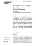 Effects of frozen storage on the physical properties and sensory acceptability of goat’s milk yoghurt